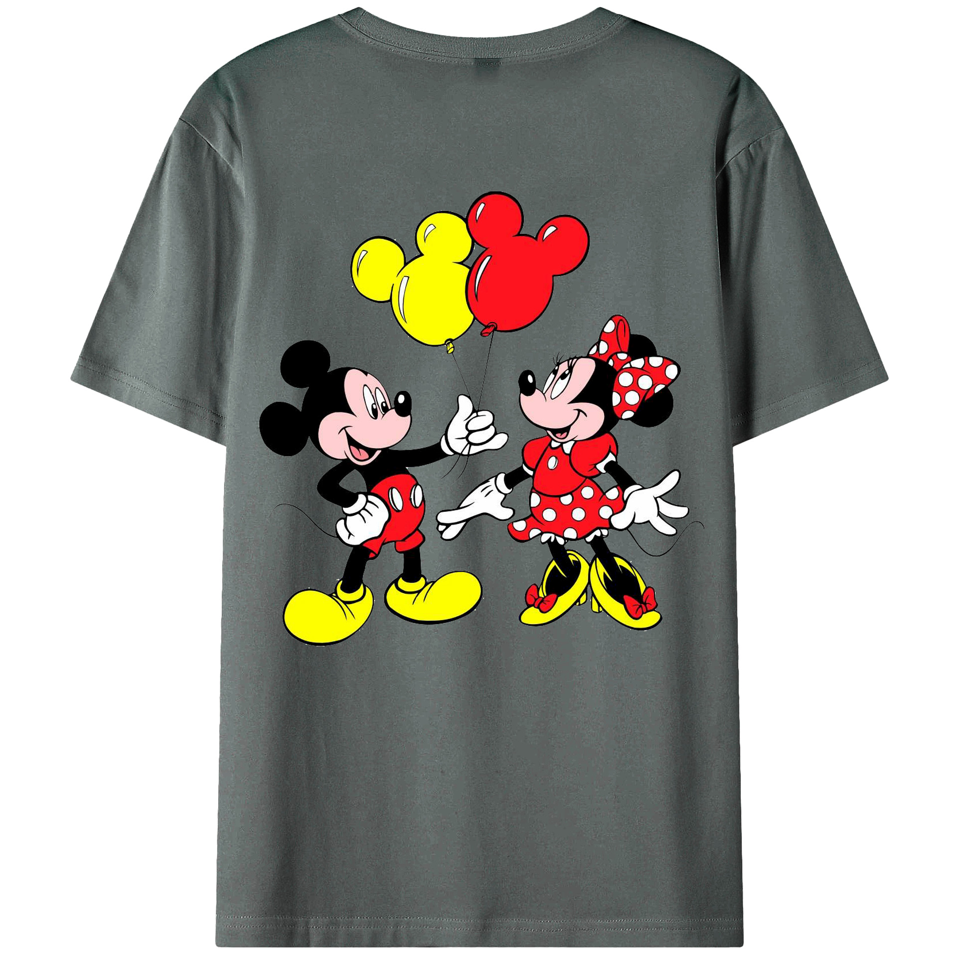 （画像用） ミッキーマウス Mickey Mouse 綿100％半袖Tシャツ（背面プリント）